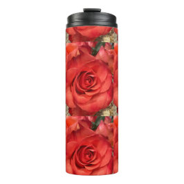 Termo Taza térmica macro de rosa roja romántica