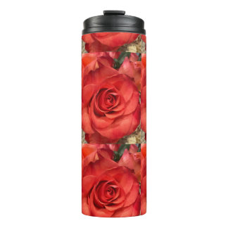 Termo Taza térmica macro de rosa roja romántica