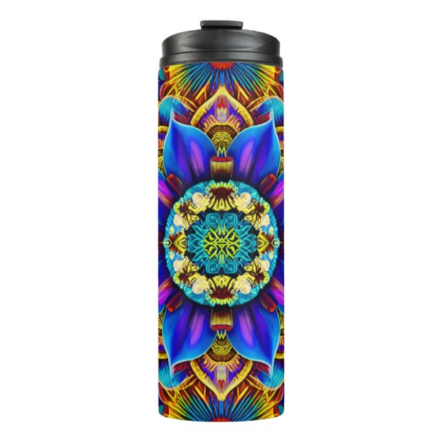 Termo Taza térmica Mandala Azul (Anverso)