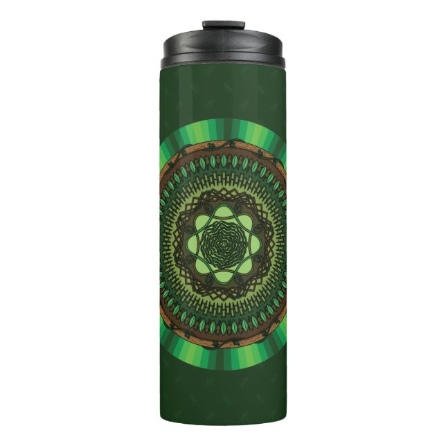 Termo Taza térmica Mandala de la Tierra (Anverso)