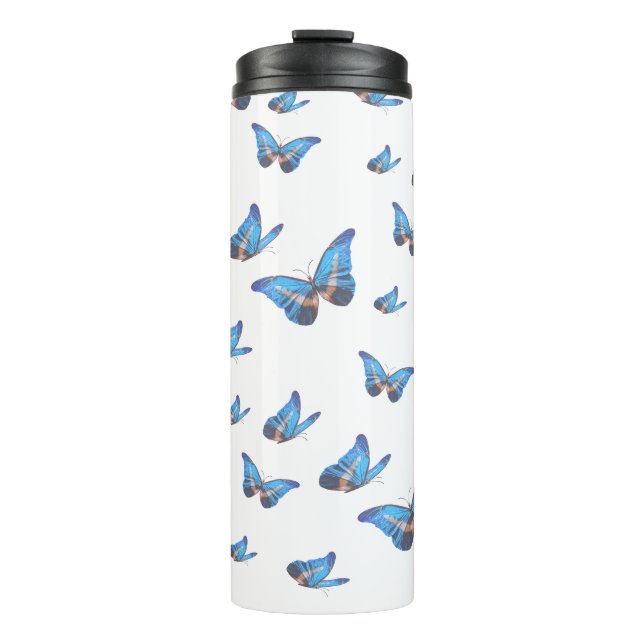 Termo Taza térmica Mariposa Azul (Anverso)