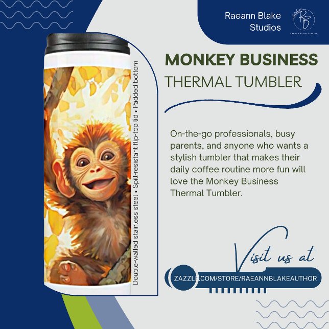 Termo Taza térmica Monkey Business (Subido por el creador)