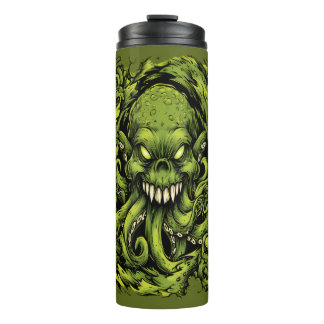 Termo Taza térmica monstruo tentáculo verde espeluznante
