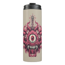 Taza térmica mutante de control mental con forma d