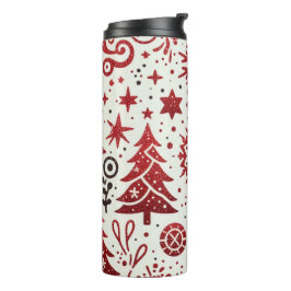 Termo Taza térmica navideña con brillo festivo