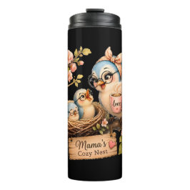 Termo Taza térmica negra El Nido Acogedor de Mamá