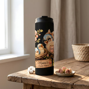 Termo Taza térmica negra El Nido Acogedor de Mamá