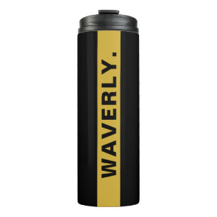 Termo Taza térmica negra elegante con nombre personaliza