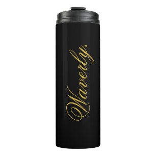 Termo Taza térmica negra elegante personalizada