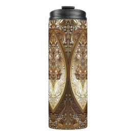 Termo Taza térmica ornamentada dorada