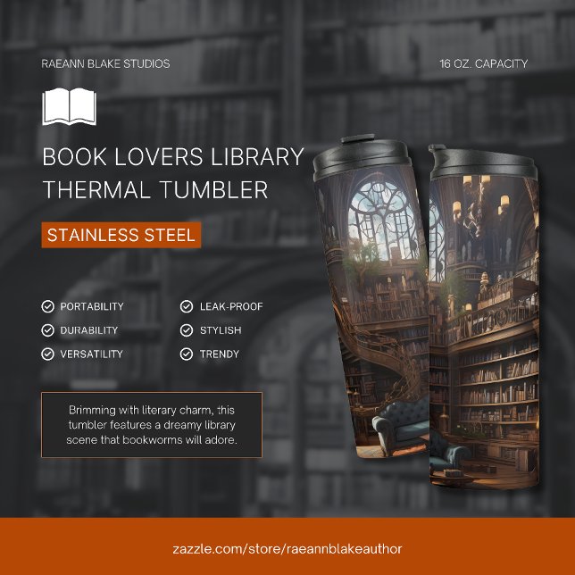 Termo Taza térmica para biblioteca de amantes de los lib (Subido por el creador)