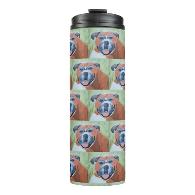 Termo Taza térmica para perro boxer (Anverso)