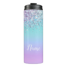 Taza térmica personalizada con brillo de sirena