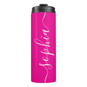 Termo Taza térmica personalizada con escritura blanca y 