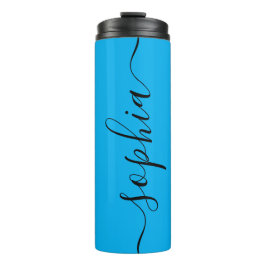 Termo Taza térmica personalizada con escritura negra y a