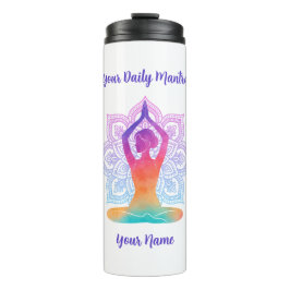 Termo Taza térmica personalizada con nombre y mantra