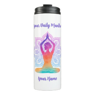 Termo Taza térmica personalizada con nombre y mantra