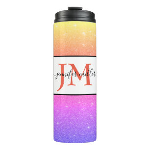 Termo taza térmica personalizada con purpurina
