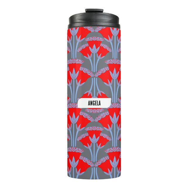 Termo Taza térmica personalizada de campanilla roja (Anverso)