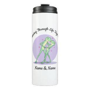 Termo Taza térmica personalizada de pareja de ranas