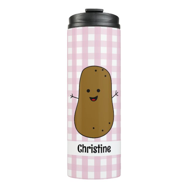 Termo Taza térmica personalizada de patata marrón con gi (Anverso)