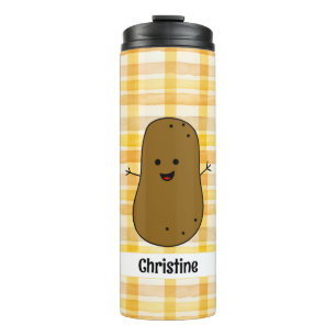 Termo Taza térmica personalizada de patata marrón con gi