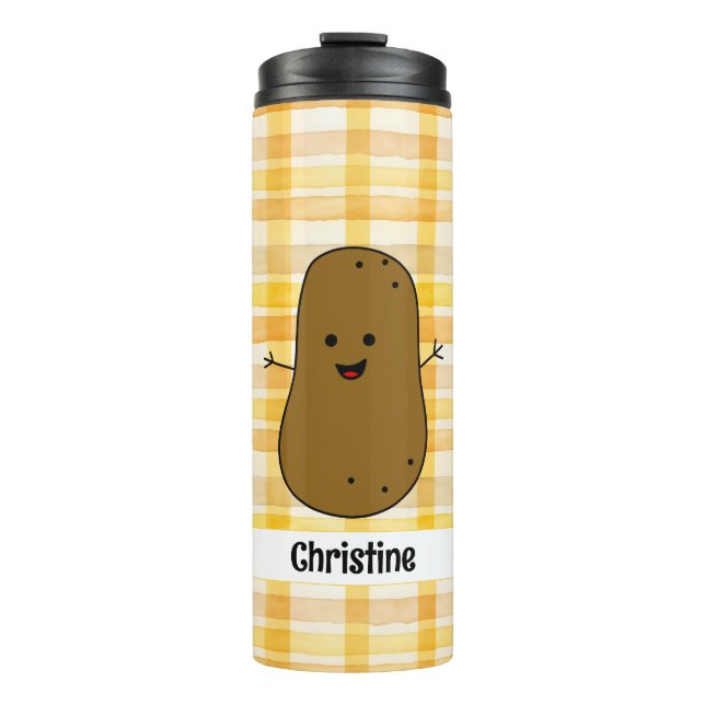 Termo Taza térmica personalizada de patata marrón con gi (Anverso)