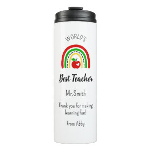 Termo Taza térmica personalizada del mejor profesor del 