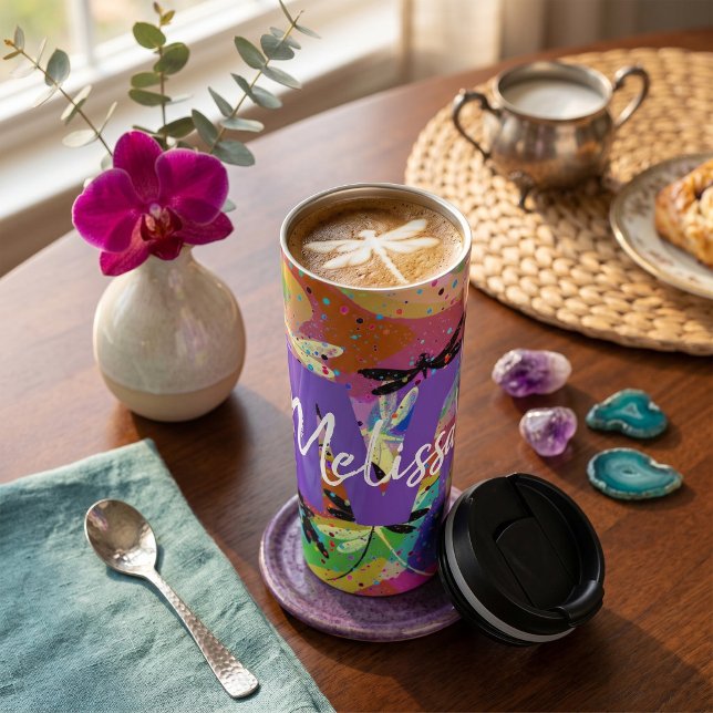 Termo Taza térmica personalizada Mod libélulas (Subido por el creador)