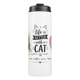 Termo Taza térmica personalizada para amantes de gatos