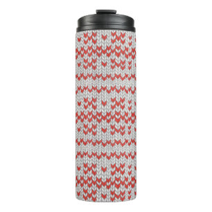Termo Taza térmica RED NORDIC KNIT