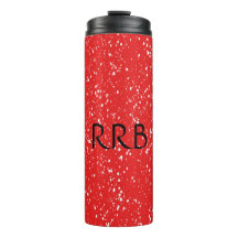 Taza térmica roja personalizada