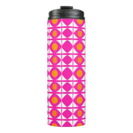 Termo Taza térmica rosa intenso y naranja