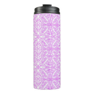 Termo Taza térmica suave rosa soñador patrón Mandala