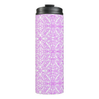 Termo Taza térmica suave rosa soñador patrón Mandala