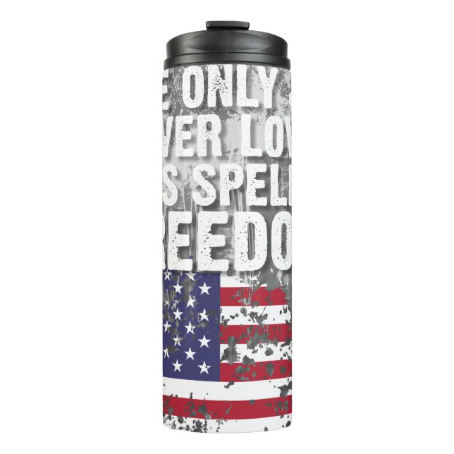 Termo Taza térmica – Trabajo Libertad (Anverso)