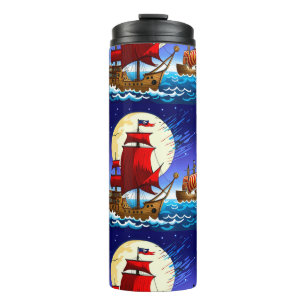 Termo tazas de barco pirata