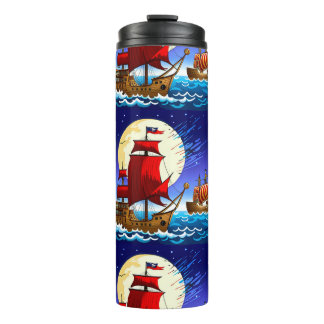 Termo tazas de barco pirata