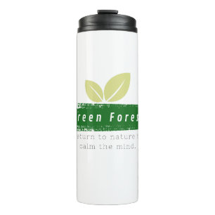 Termo tazas de viaje al aire libre en la naturaleza