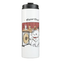 Tazas Térmicas de Gato Divertido, Música y Amigos