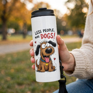 Termo Tazas térmicas divertidas de perro para menos pers
