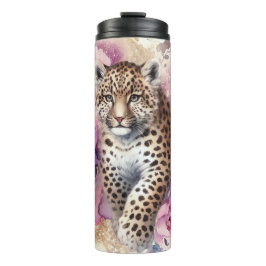 Termo Tazón Leopard Cub y Rosas