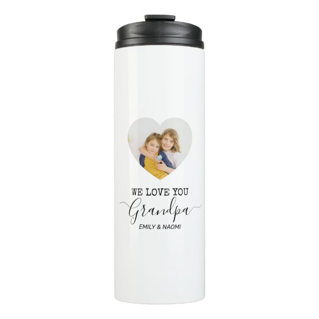 Termo Te Amamos Abuelo | Tumbler térmico personalizado (Anverso)
