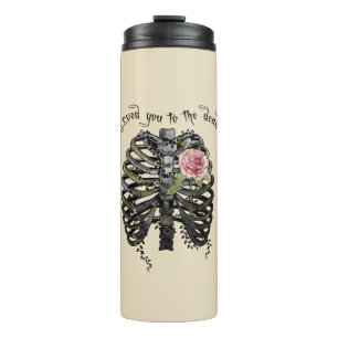 Termo Te amé a los muertos - Jaula gótica de costillas