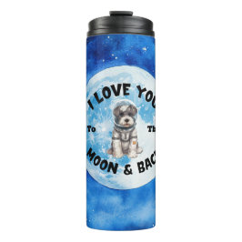 Termo Te Amo A La Moon Y A La Miniatura Schnauzer