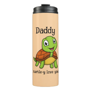 Termo Te Amo Mucho Papá! Tortuga Linda del Día del Padre