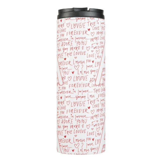 Termo Te Amo Tú — Inicial Personalizada “A” Romántica (Reverso)