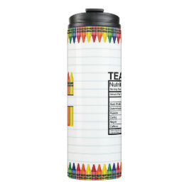 Termo Teacher Crayons
