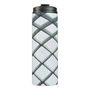 Termo Techo metalizado blanco y cúpula de cristal