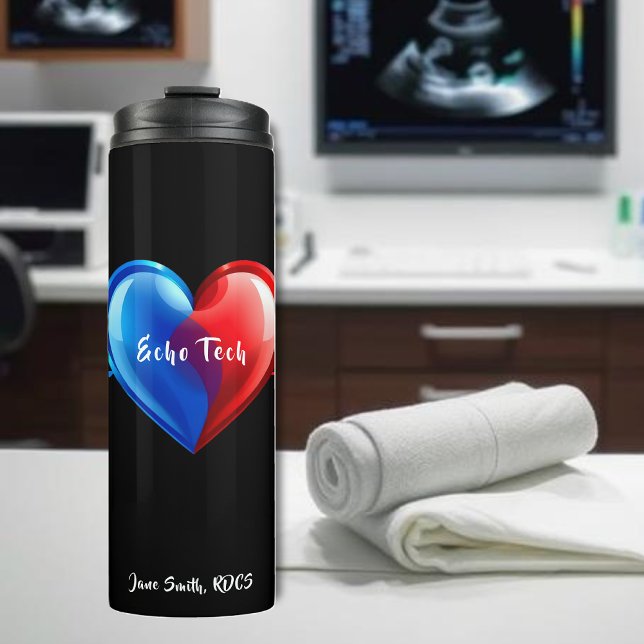 Termo Técnico de Eco-Cardiografía (Echo Tech-Cardiac Sonographer Thermal Tumbler )